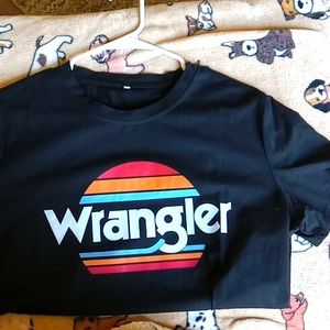 Youth XL Wrangler short sleeve black tshirt